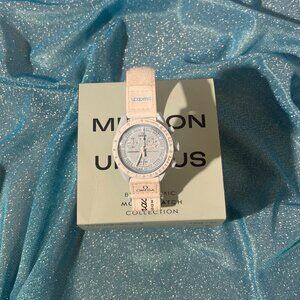 💙Mission to Uranus Bioceramic Moon Swatch SpeedMaster💙